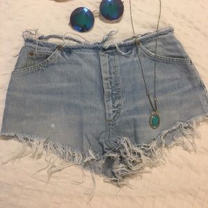 High waisted Lee cutoff shorts